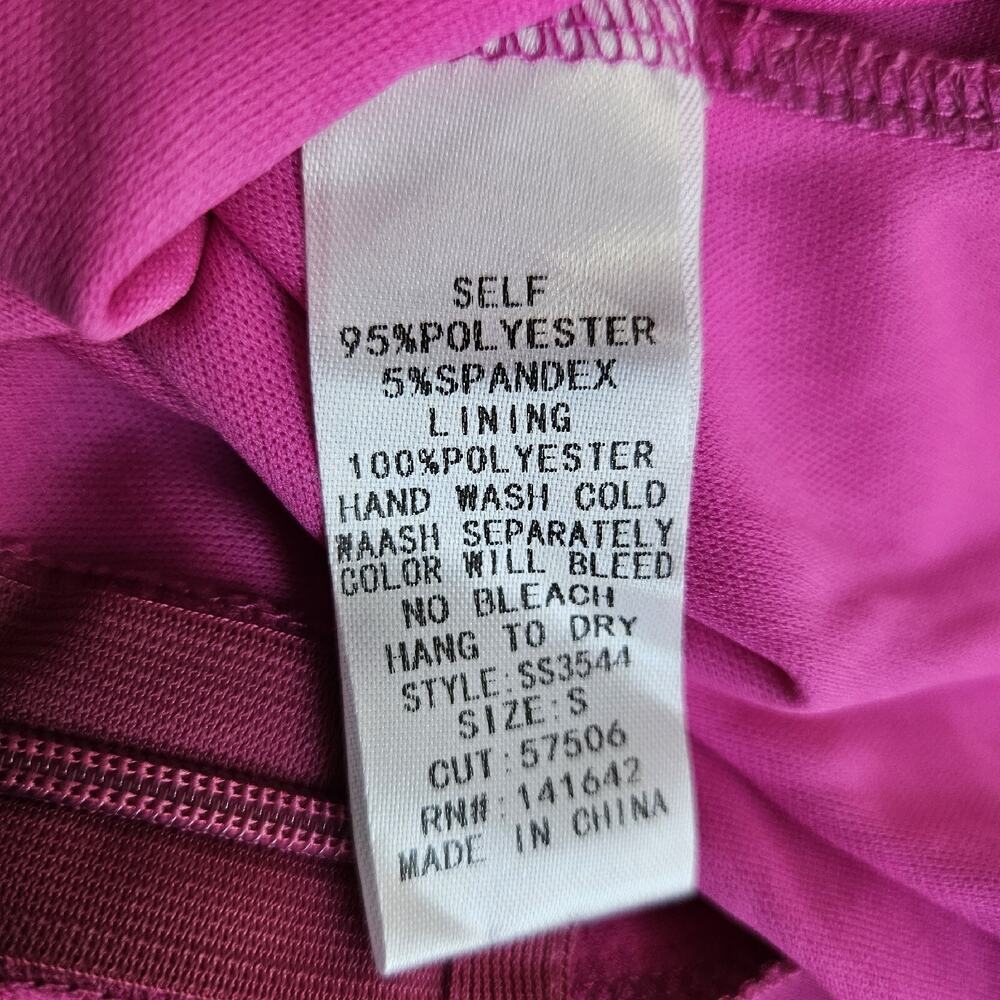 She + Sky Women’s Dress Sz. Small Hop Pink Strapless NWT Lined Barbie Worthy - Picture 10 of 10